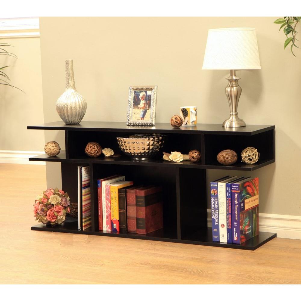 Megahome Black Console Table Mh506 The Home Depot Megahome Black Console Table