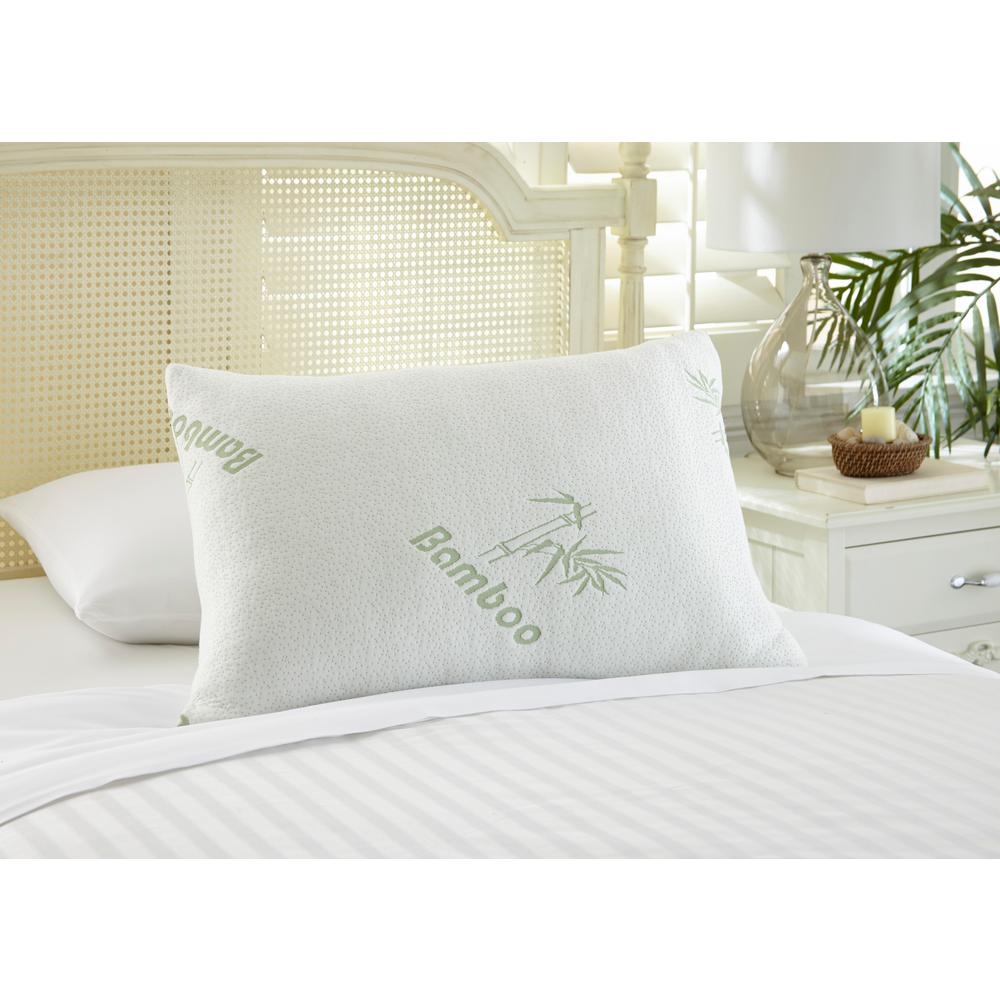 MODERN THREADS Bamboo Hypoallergenic Memory Foam King Pillow (Set of 2), White was $69.99 now $34.99 (50.0% off)