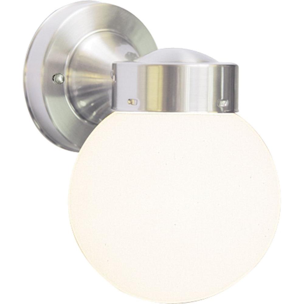 Volume Lighting 1Light Brushed Nickel Outdoor Wall MountV152733
