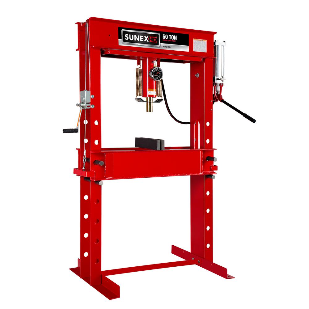 Sunex 50Ton Manual Press5750 The Home Depot