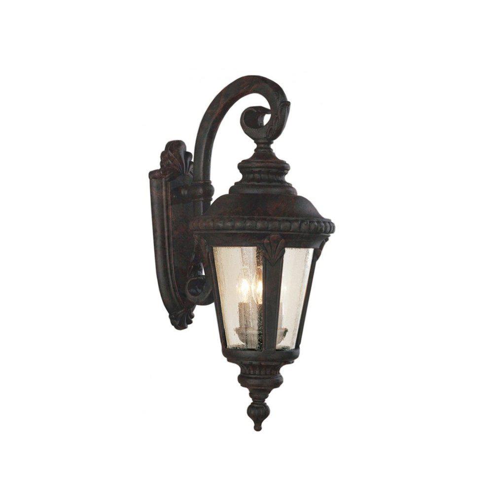 Bel Air Lighting Commons 3Light Black Copper Outdoor Wall Mount