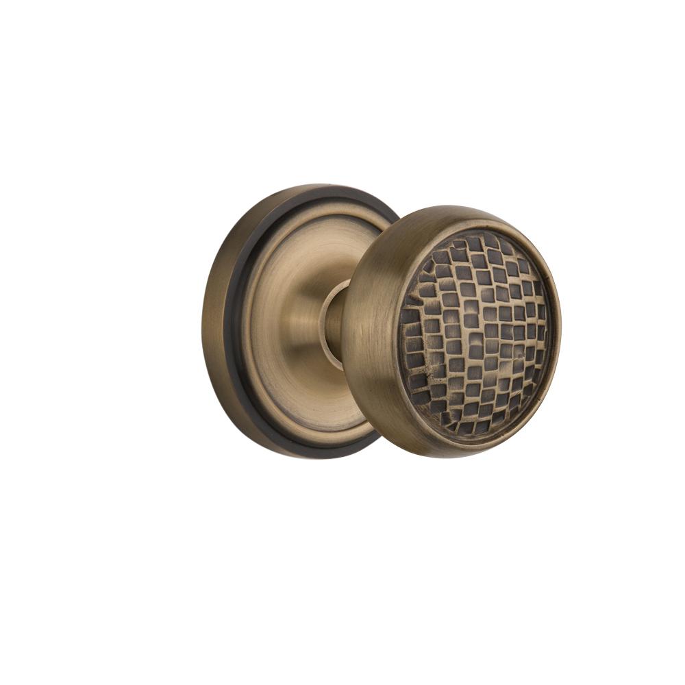 Nostalgic Warehouse Rope Rosette 23/4 in. Backset Antique Brass