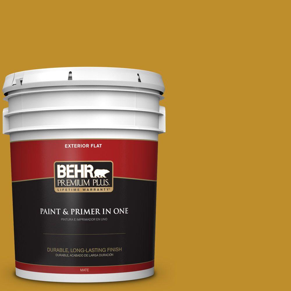 BEHR Premium Plus Ultra 1gal. 360D7 Brown Mustard Flat Exterior