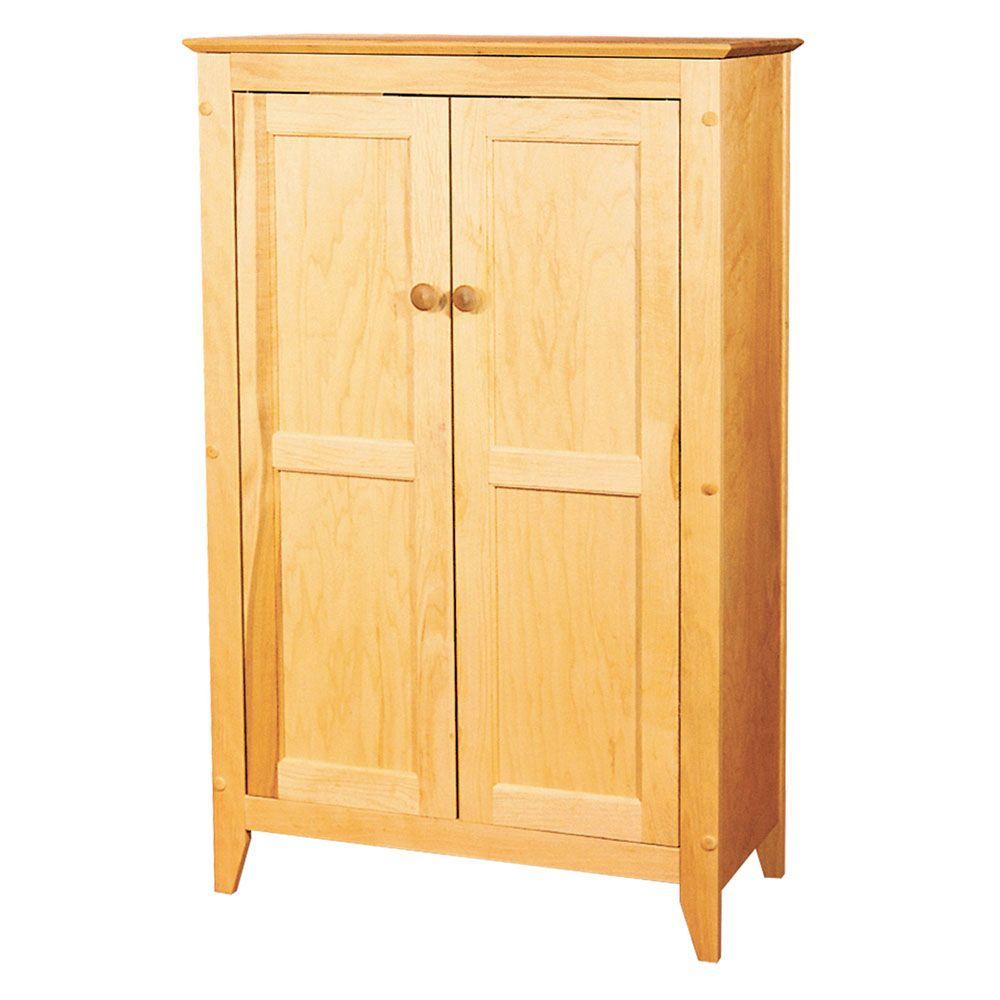 wood storage cabinet with lock