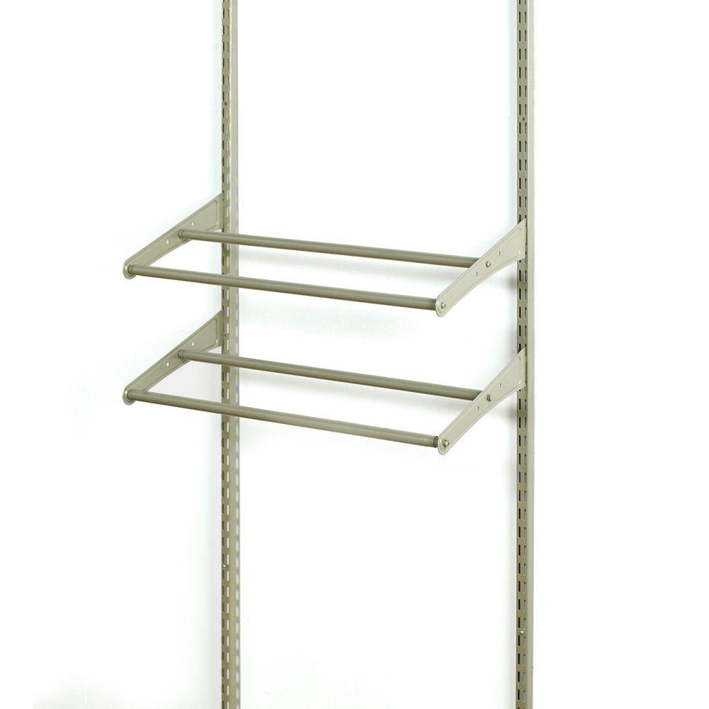ClosetMaid ShelfTrack 24 42 in. W Nickel Adjustable Shoe Shelf32844