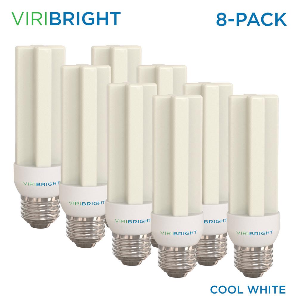 Viribright 100 Watt Equivalent Dimmable 1500 Lumens Ul Listed E26 Led Light Bulb 4000k Cool White 8 Pack 8mc The Home Depot