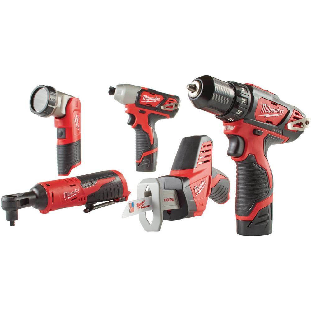 Milwaukee 2499 25p M12 12v Lithium Ion Cordless Combo Kit New