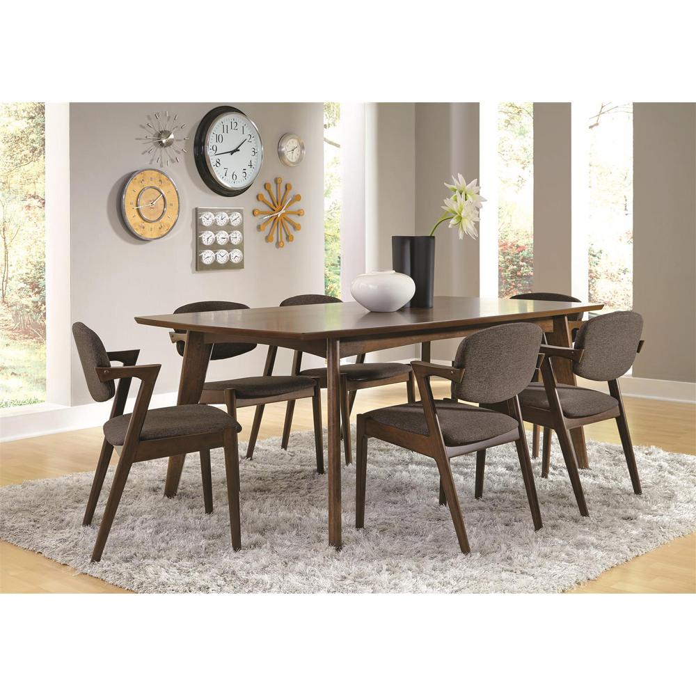 Coaster Home Furnishings Malone Grey And Dark Walnut Dining Side Chairs Set Of 2 105352 The Home Depot