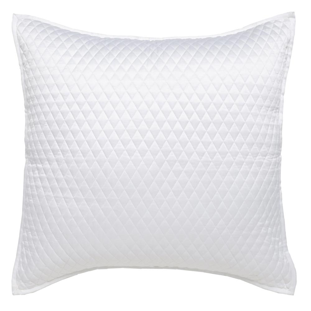 Diamond White Euro Pillow Cover V032512 The Home Depot