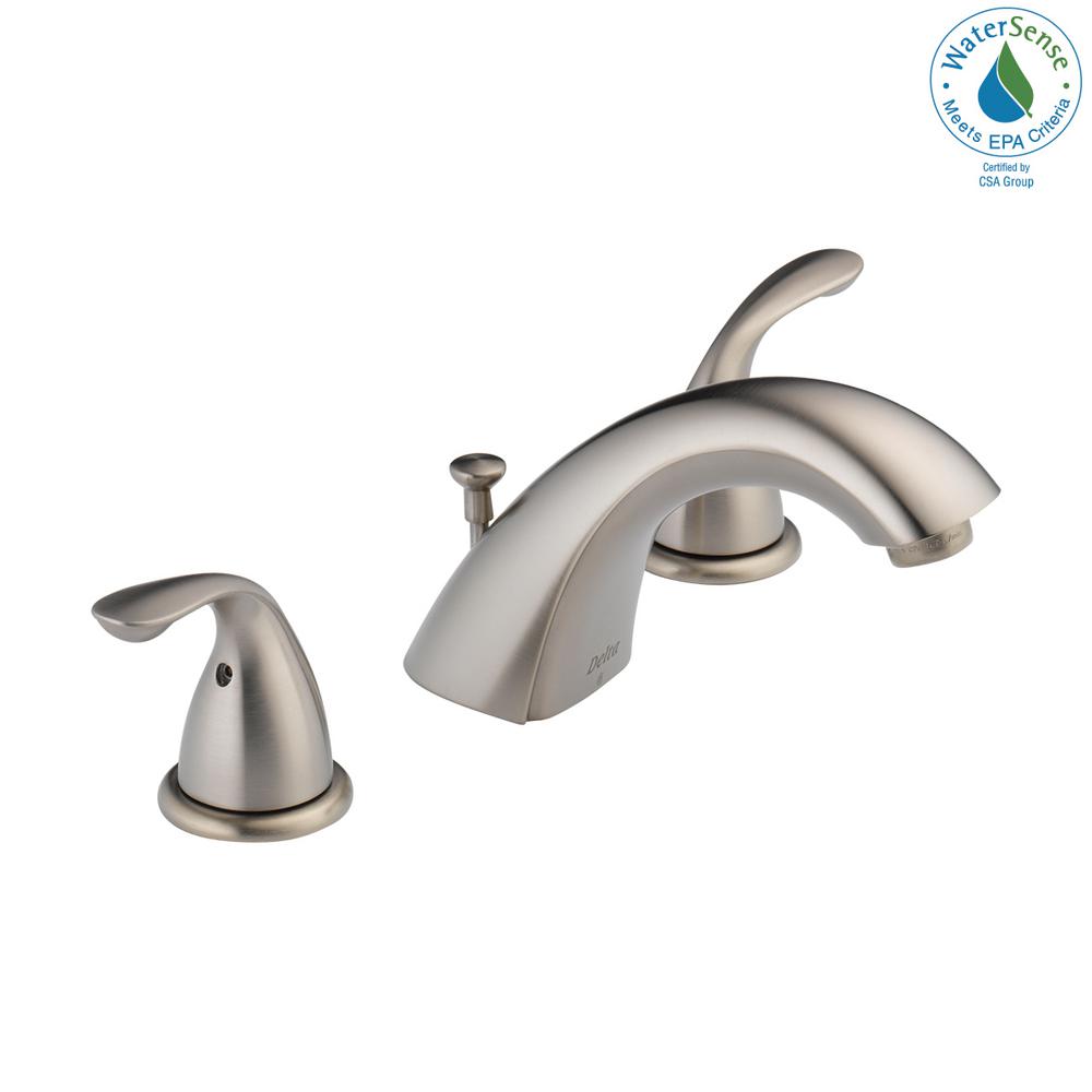 Delta Classic 8 In Widespread 2 Handle Bathroom Faucet With Metal