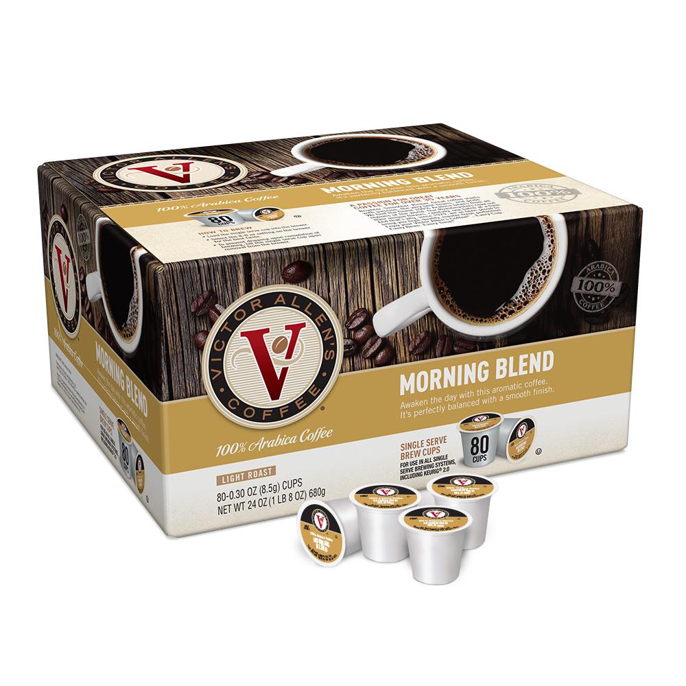 Victor Allens Morning Blend Coffee (80 Single Serve Cups per Case ...