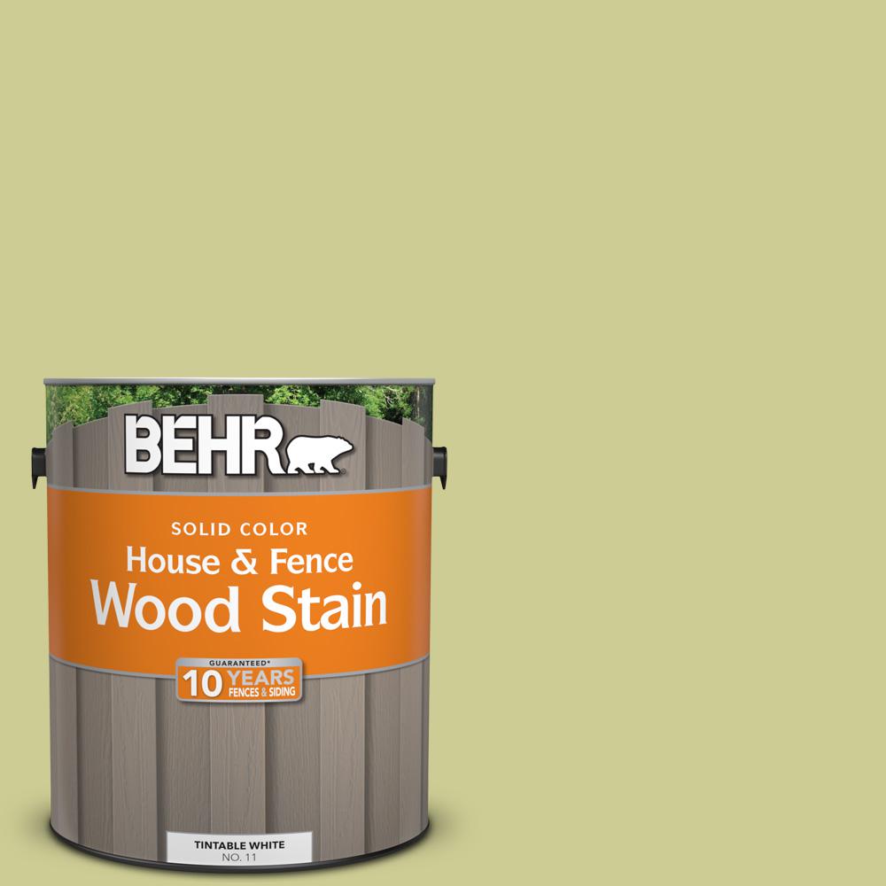 Behr 1 Gal 400d 4 Corn Husk Green Solid Color House And Fence 400d 4 Corn Husk Green Solid Color House And Fence Exterior Wood Stain