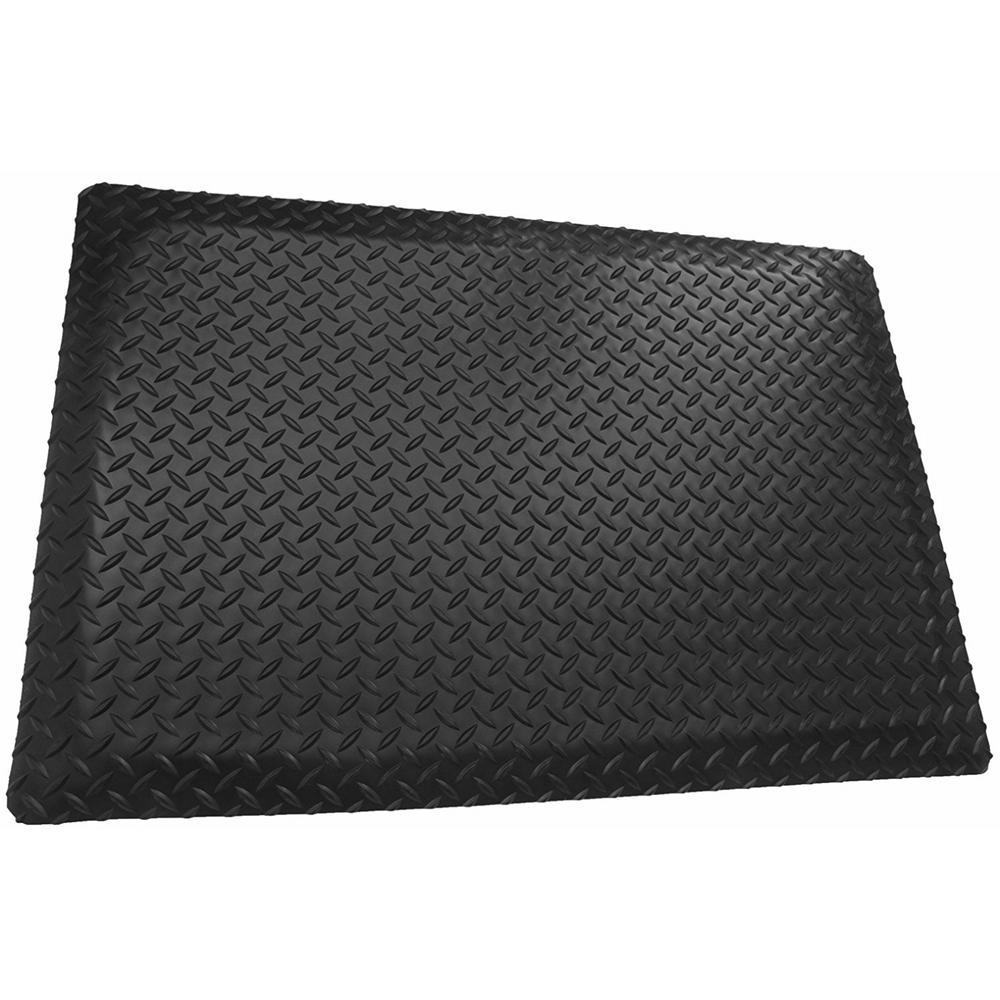 Rhino AntiFatigue Mats Black 4 ft. x 6 ft. x 9/16 in. Diamond Plate