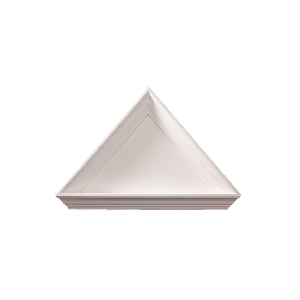Fypon 36 in. x 10 in. x 41/2 in. Polyurethane Pediment for Dormer Trim