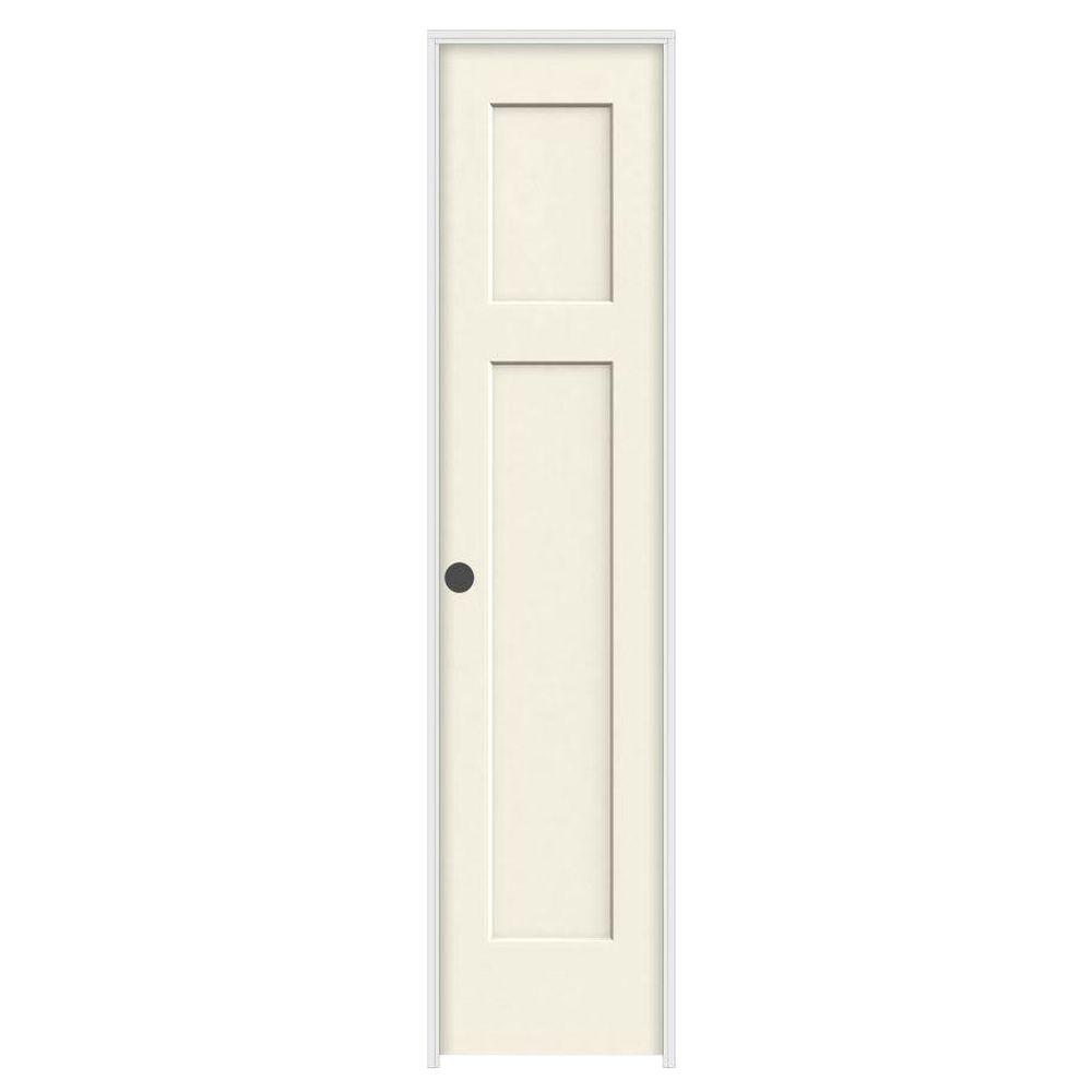 18 In X 80 In Craftsman Vanilla Painted Right Hand Smooth Molded Composite Mdf Single Prehung Interior Door