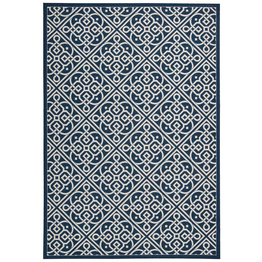Waverly Lace It Up Navy 10 ft. x 13 ft. Indoor/Outdoor Area Rug314284