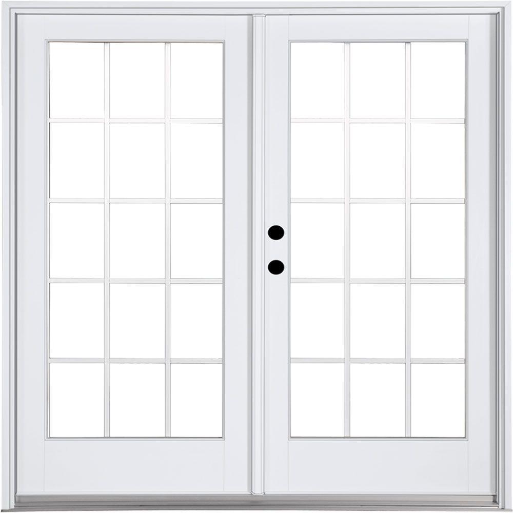 MP Doors 60 in. x 80 in. Fiberglass Smooth White RightHand Inswing