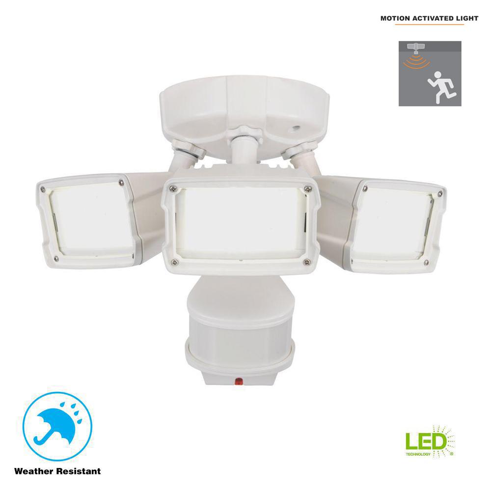 Motion Sensing Outdoor Security Lighting The 270 Degree White Doppler Motion Activated Outdoor Led Security Flood Light