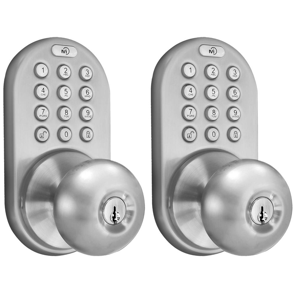Stainless Steel Electronic Door Locks Door Locks The Home Depot