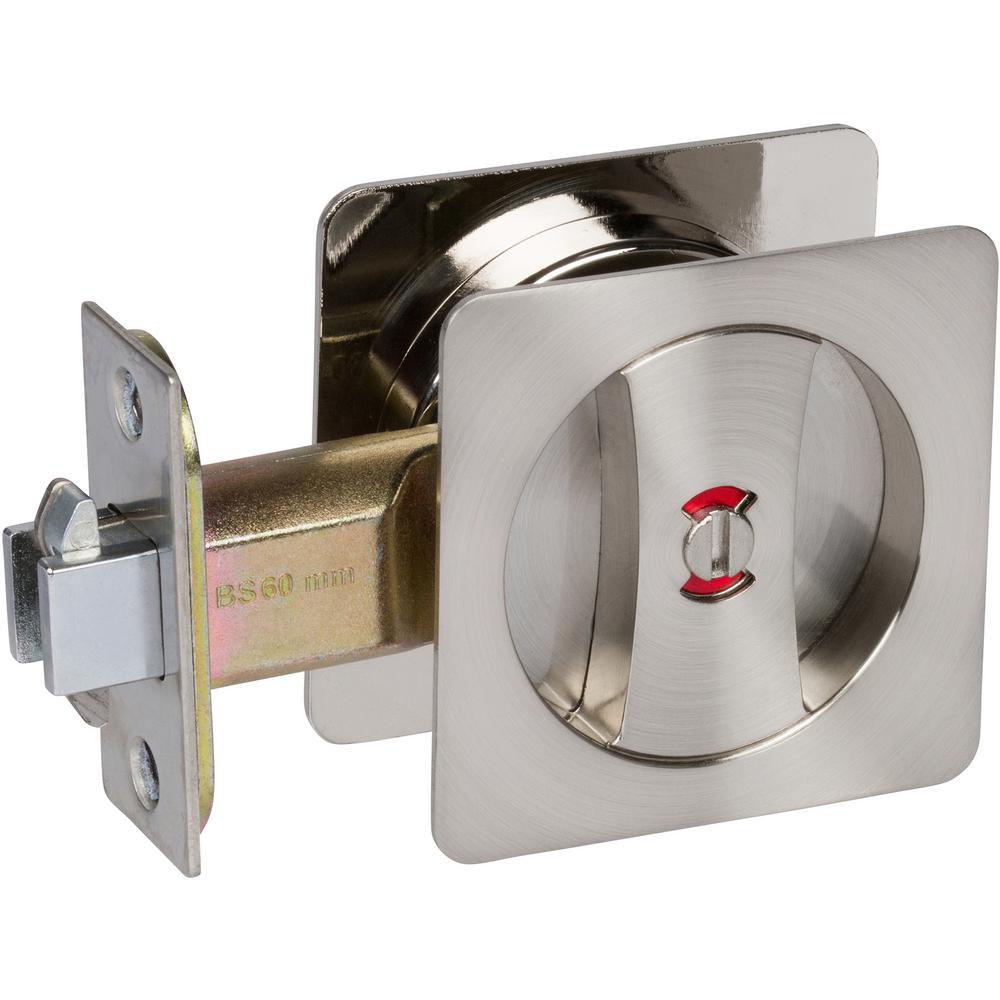Sliding pocket door locking kit in copper