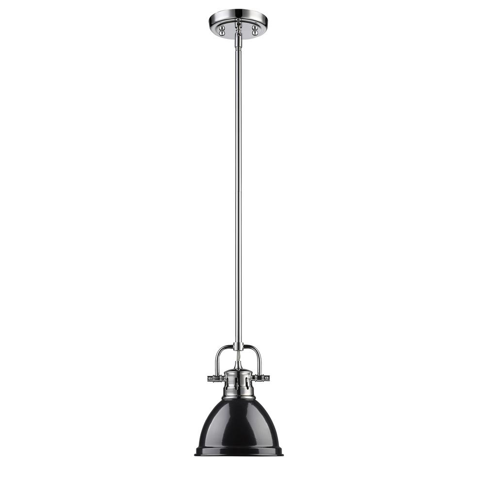 Progress Lighting Santiago Collection 1-Light Forged Black Mini Pendant ...