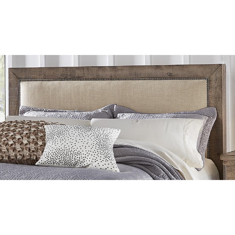 Progressive Furniture Willow Weathered Gray King Upholstered Progressive Furniture Willow Weathered Gray King Upholstered Headboard