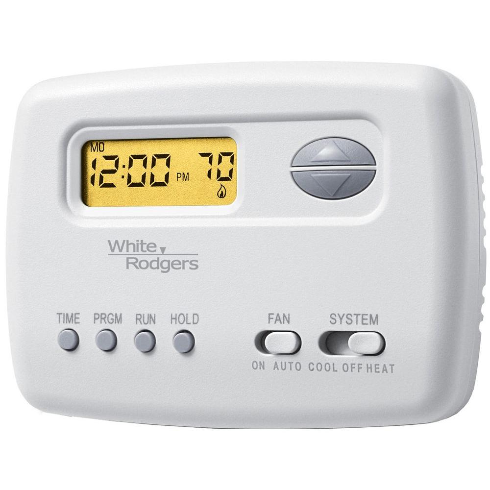 White Rodgers Single Stage Digital 5 2 Day Programmable Thermostat 1F78 