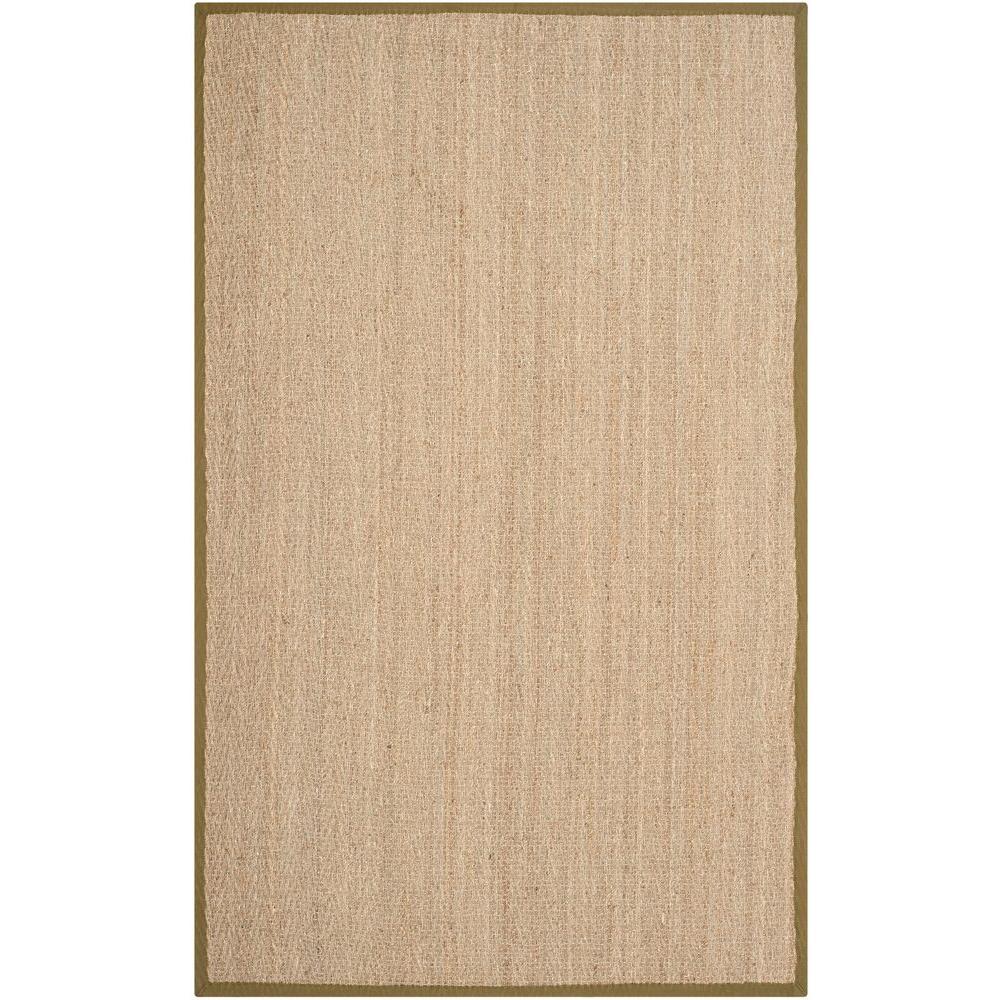 safavieh natural fiber bleach natural area rug 5 ft.x 8 ft