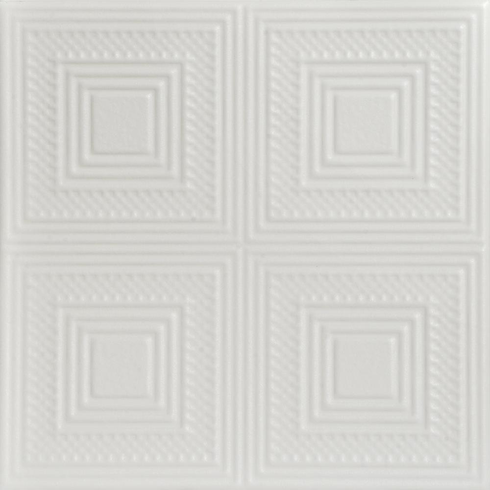 A La Maison Ceilings Nested Squares 1.6 ft. x 1.6 ft. Glue Up Foam