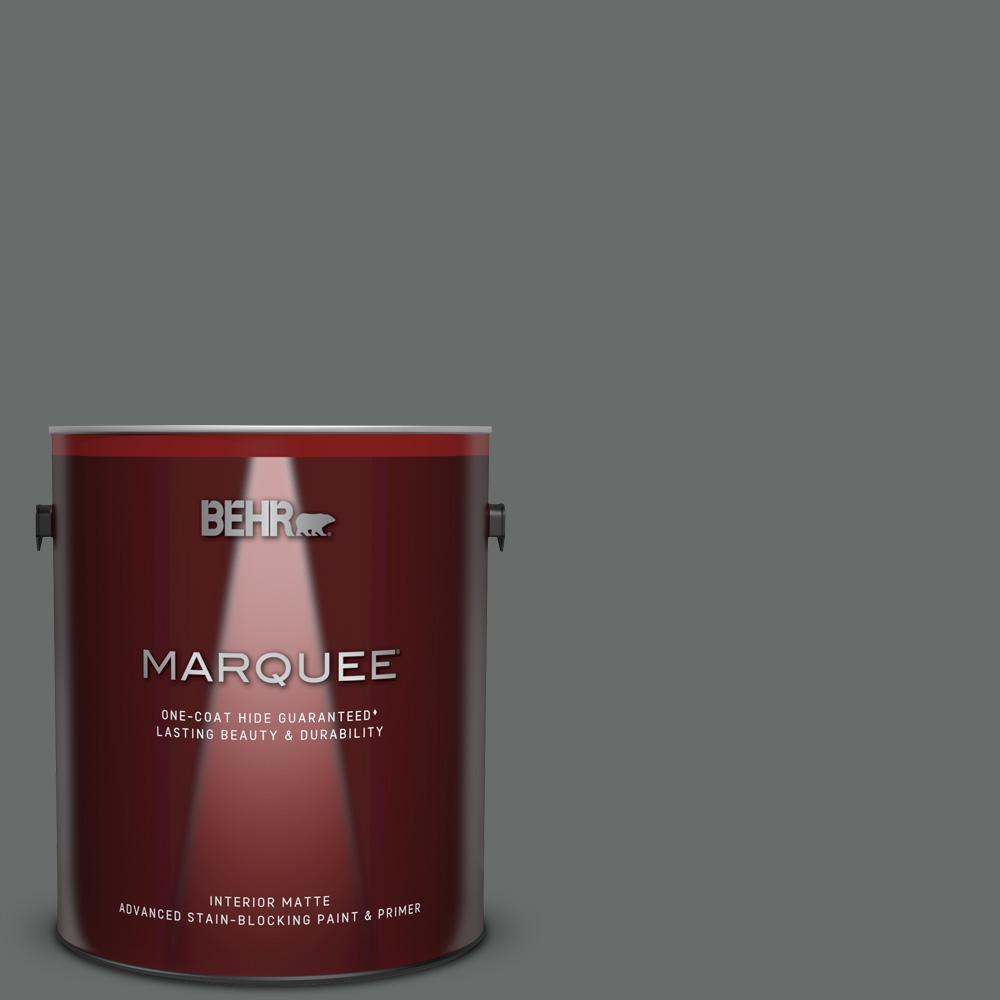 Behr Marquee 1 Gal Ppu25 03 Shadows Matte Interior Paint And Ppu25 03 Shadows Matte Interior Paint And Primer In One