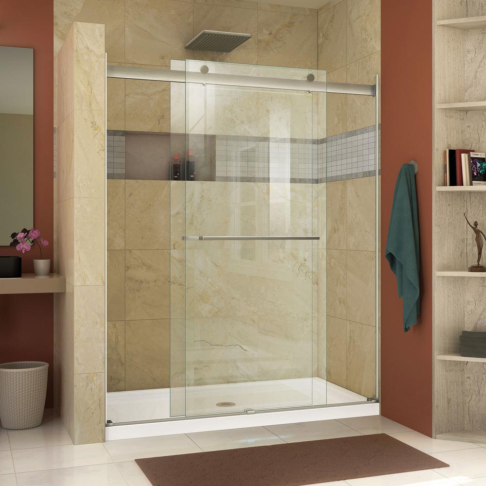 DreamLine Essence 56 to 60 in. x 76 in. SemiFrameless Sliding Shower