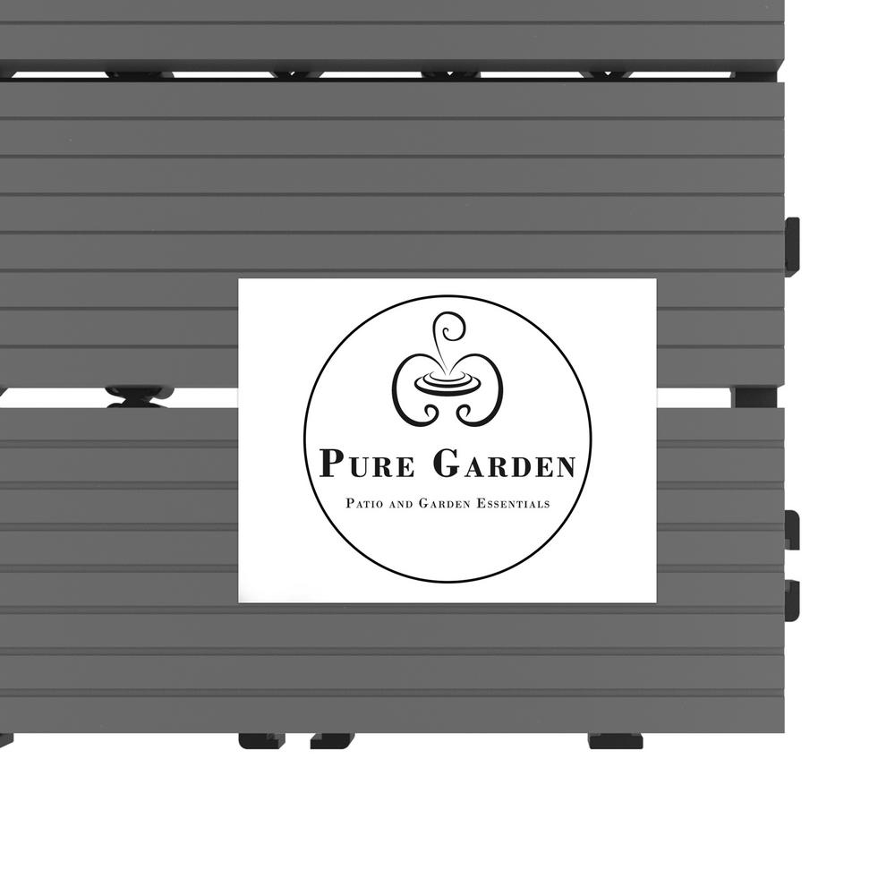 Pure Garden 12 In X Outdoor Interlocking Slat Polypropylene Patio And Deck Tile Flooring Dark Gray Set Of 6 Hw1500231 The Home Depot - Tile For Outdoor Patio Home Depot Pure Garden 12 In X Outdoor Interlocking Slat Polypropylene Patio And Deck Tile Flooring Dark Gray Set Of 6 Hw1500231 The Home Depot - Tile For Outdoor Patio Home Depot