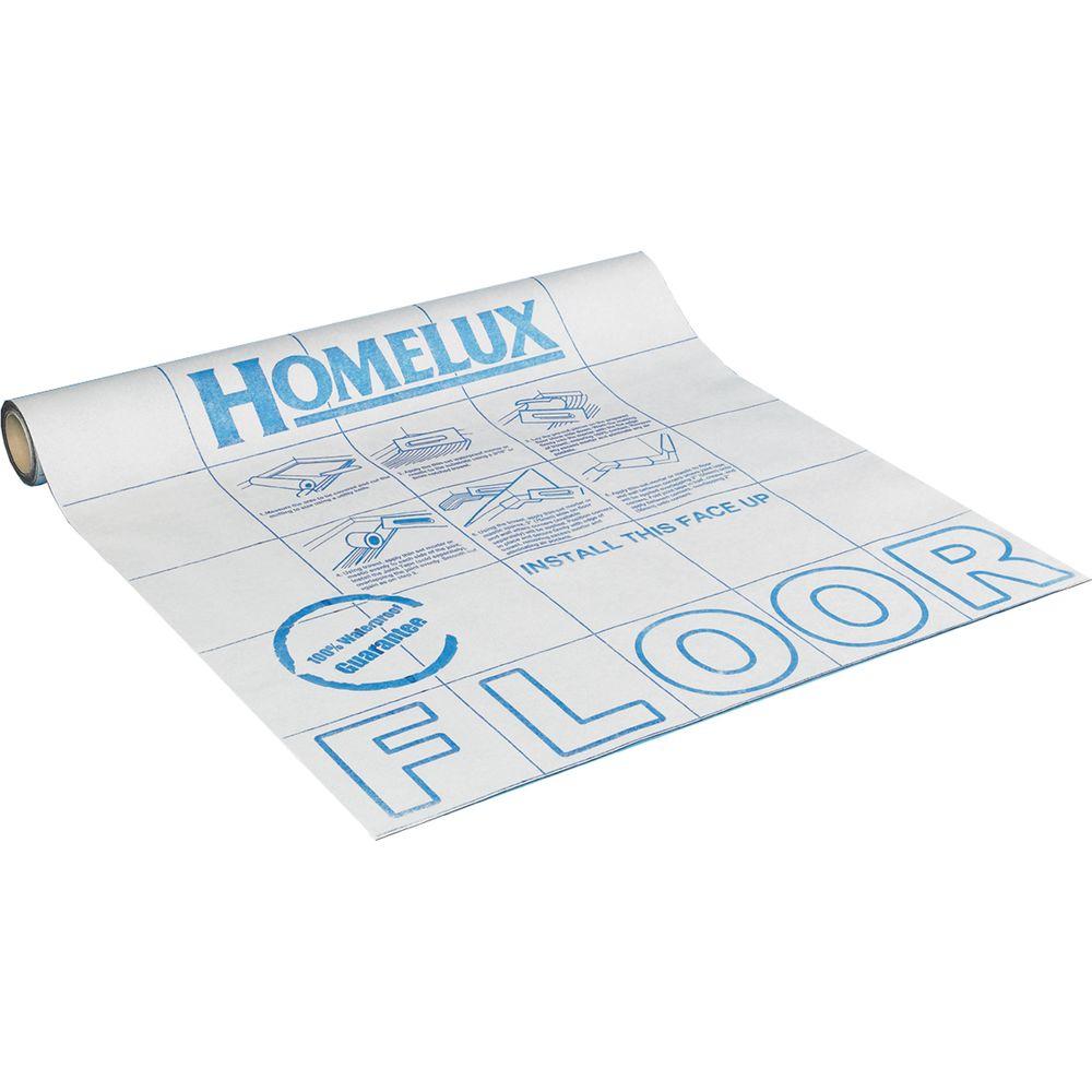Homelux 215 sq. ft. 3.25 ft. x 65.5 ft. x 0.335 in. Waterproof Floor