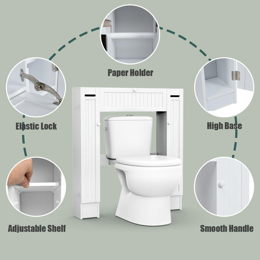 simplyUSAhello Bathroom Spacesaver Over The Toilet Door Storage Cabinet
