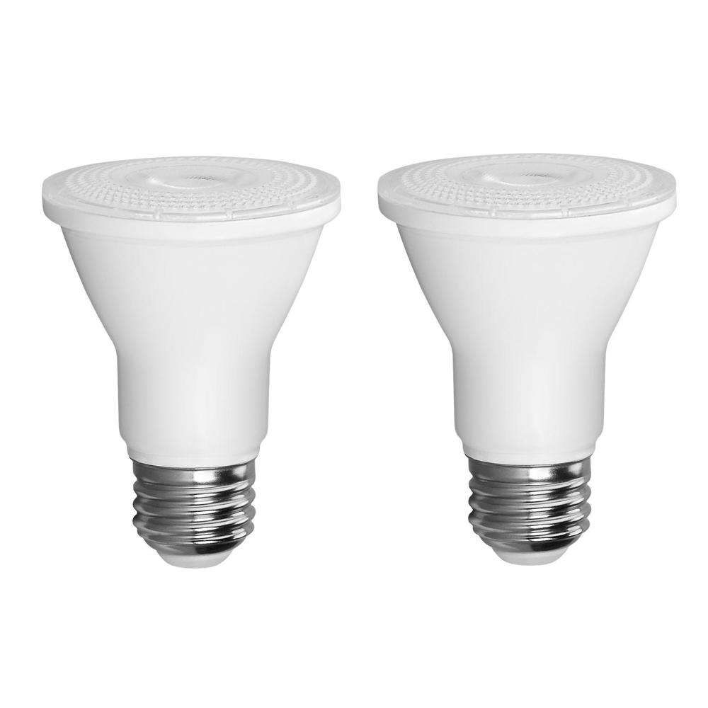 Euri Lighting 50 Watt Equivalent Par20 Dimmable Led Light Bulb 2 Pack Ep20 4020cecw2 The Home Depot