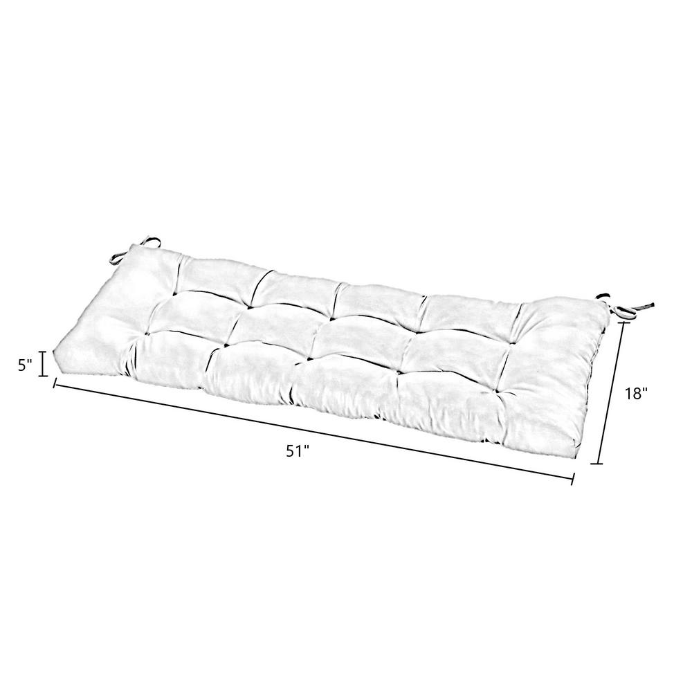 Greendale Home Fashions Flowers On Red Rectangle Outdoor Bench