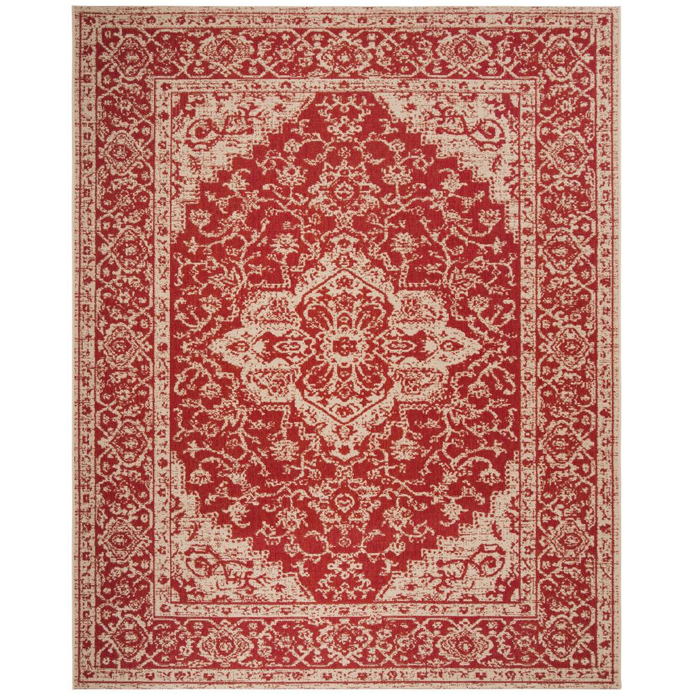 Safavieh Linden Red/Cream 8 ft. x 10 ft. Area RugLND137Q8 The Home Depot