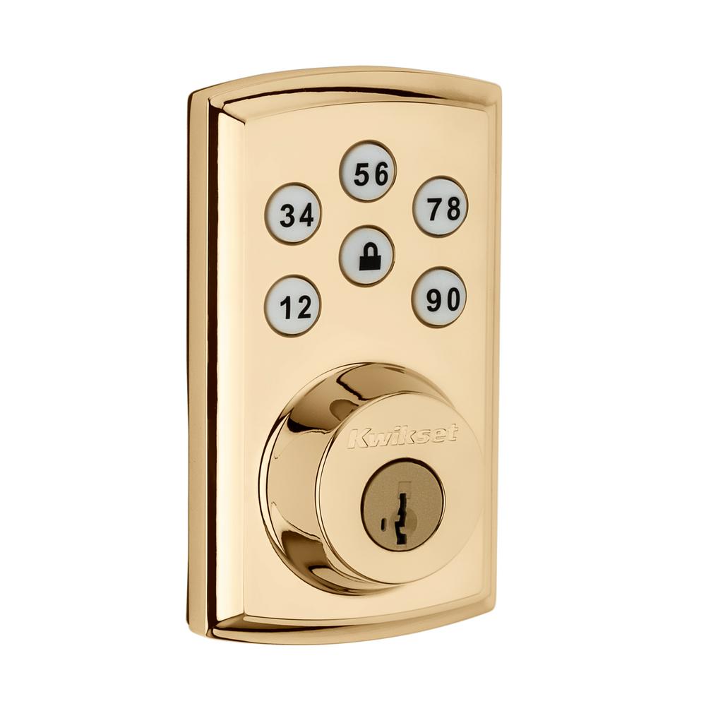 Satin Nickel 914 Smartcode Traditional Electronic Deadbolt With Z Wave Technology Kwikset