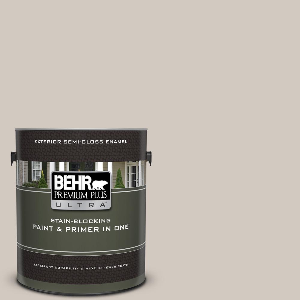 BEHR Premium Plus Ultra 1 gal. #N220-2 Ashen Tan Semi ...