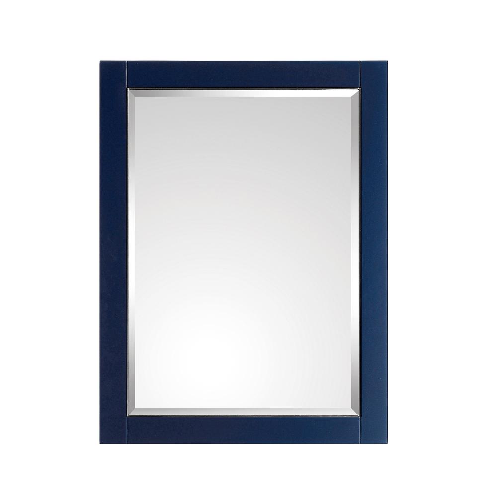 Avanity Mason 24 In W X 32 In H Single Wall Mirror In Navy Blue With