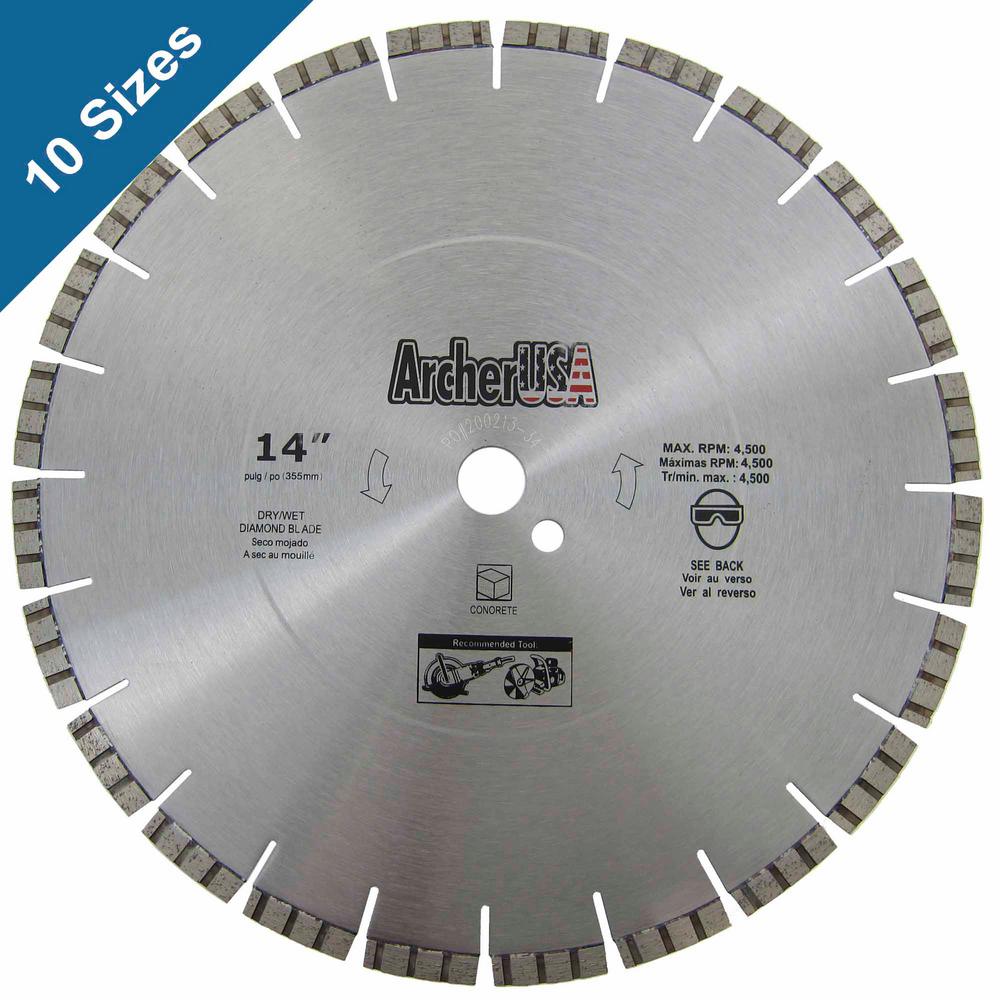 Archer USA 24 in. Diamond Blade for Concrete CuttingLWCP24 The Home