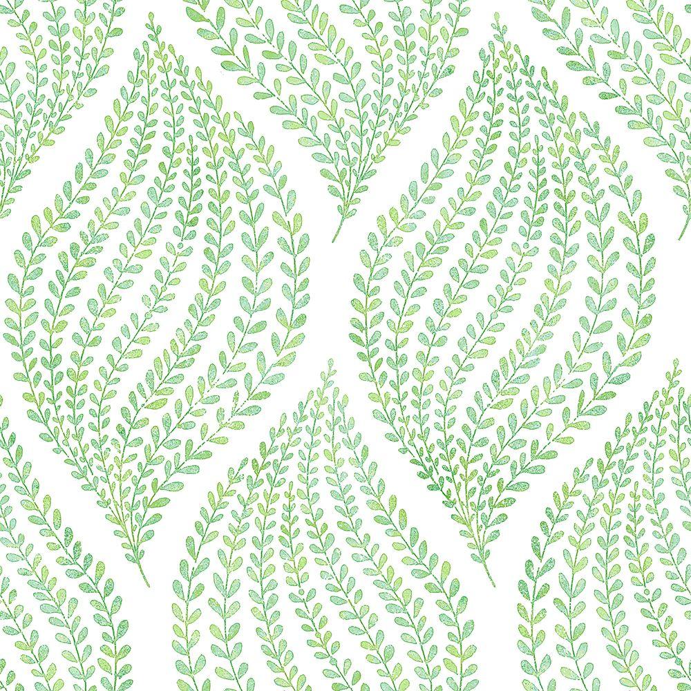 A-Street Arboretum Green Leaves Wallpaper-2656-004061 - The Home Depot