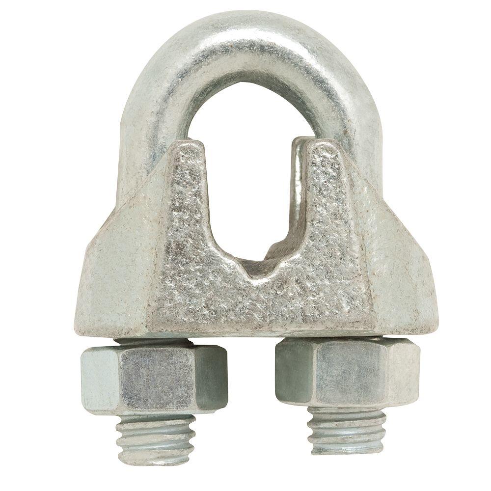 Everbilt 1/8 in. ZincPlated Wire Rope Clamp (2Pack)42594 The Home