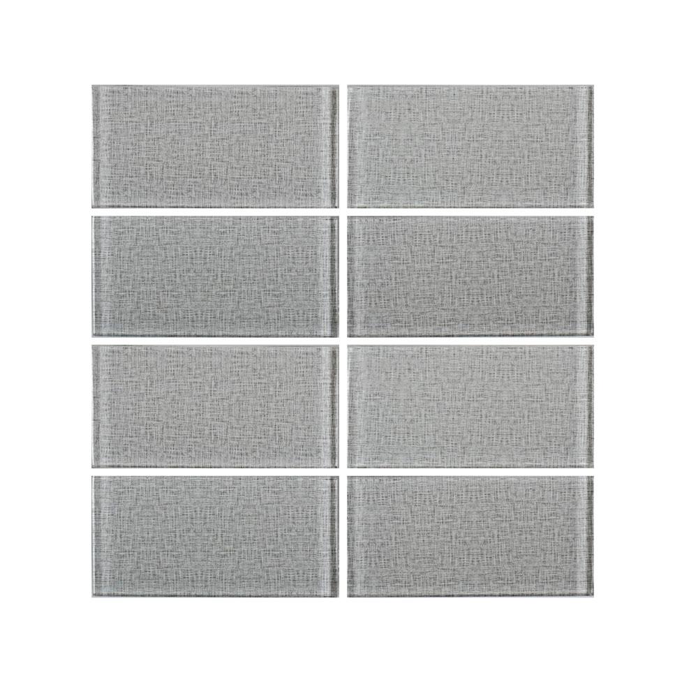 Jeffrey Court Caribbean Water Gloss 3 In X 6 8 Mm Gl Wall Gl Wall Tile 8 Piece