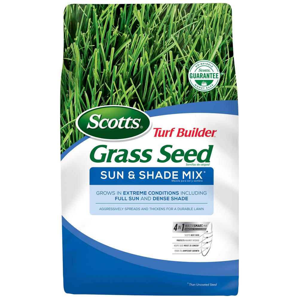 Scotts Turf Builder Grass Seed Sun and Shade Lawn Fertilizer Weed Top Care *NEW*