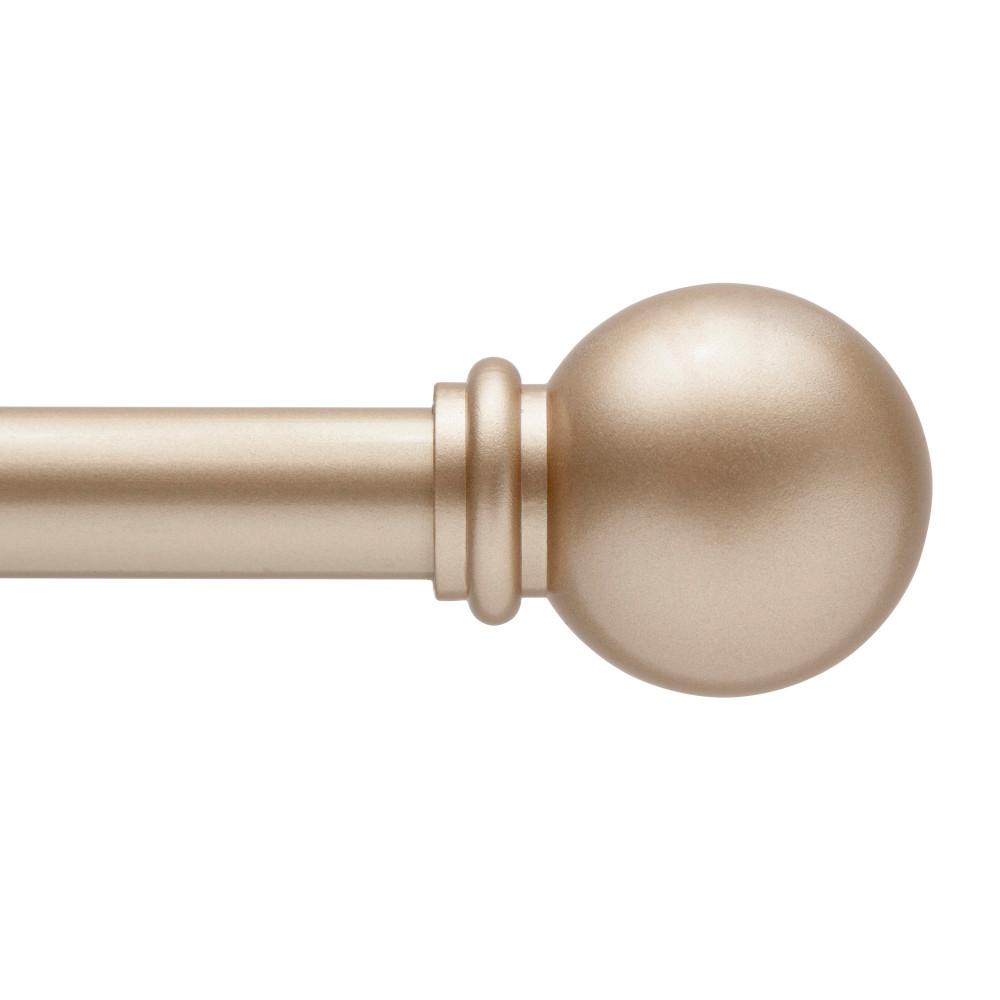 Kenney Chelsea 28 48 In Adjule 5 8 Standard Decorative Standard Decorative Window Single Curtain Rod In Soft Brass