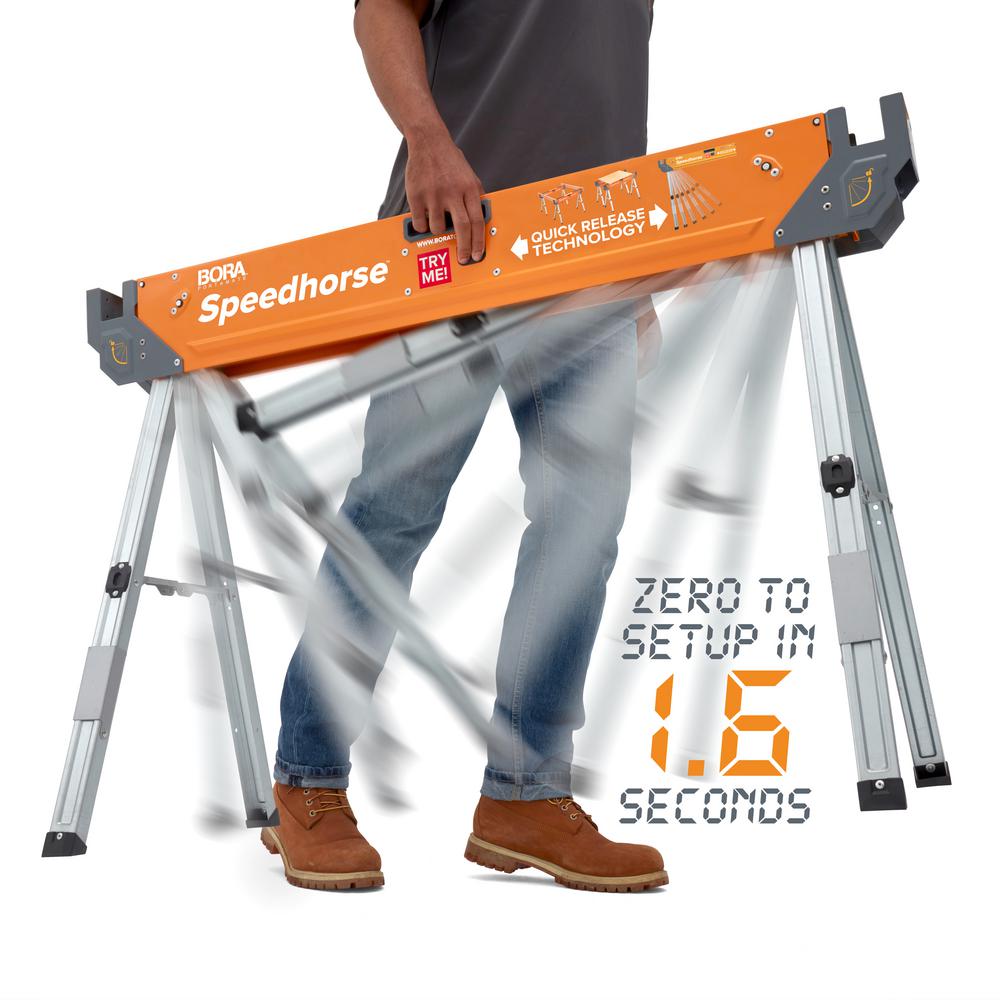 BORA Speed Horse Sawhorse with Auto Release Legs (1-Pair)