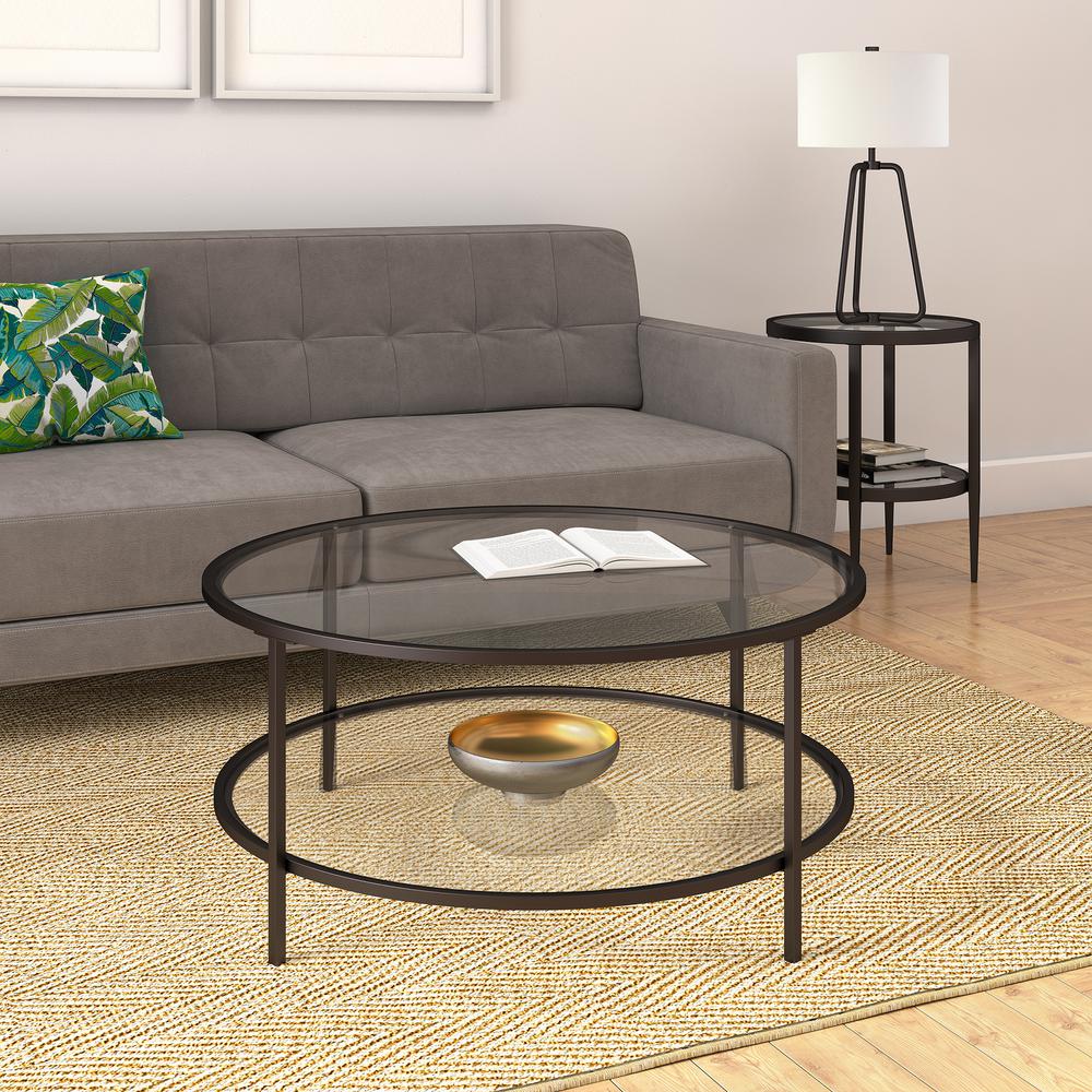 Meyer Cross Orwell 36 In Blackened Bronze Medium Round Glass Coffee Table With Shelf Ct0144 The Home Depot - Tanner Round Coffee Table Blackened Bronze 36 L Meyer Cross Orwell 36 In Blackened Bronze Medium Round Glass Coffee Table With Shelf Ct0144 The Home Depot - Tanner Round Coffee Table Blackened Bronze 36 L