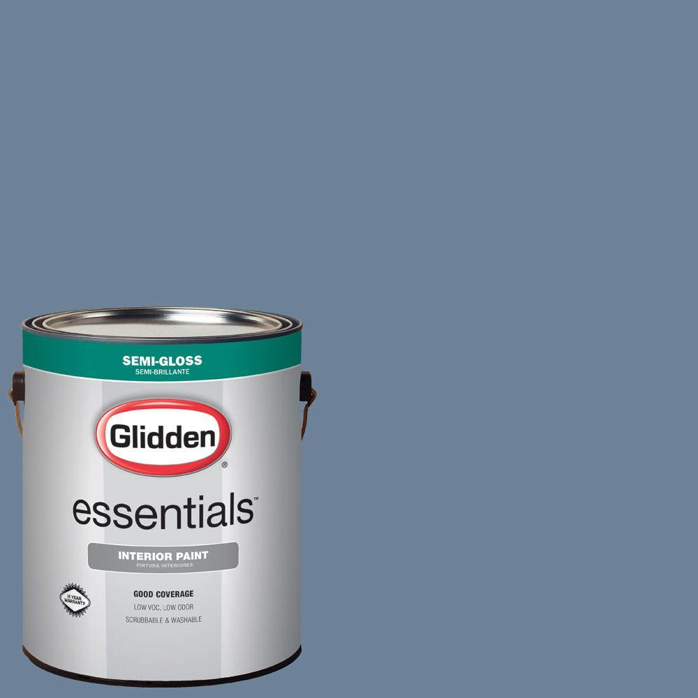 Glidden Essentials 1 Gal Hdgv21u Prairie Kitchen Blue Semi Gloss