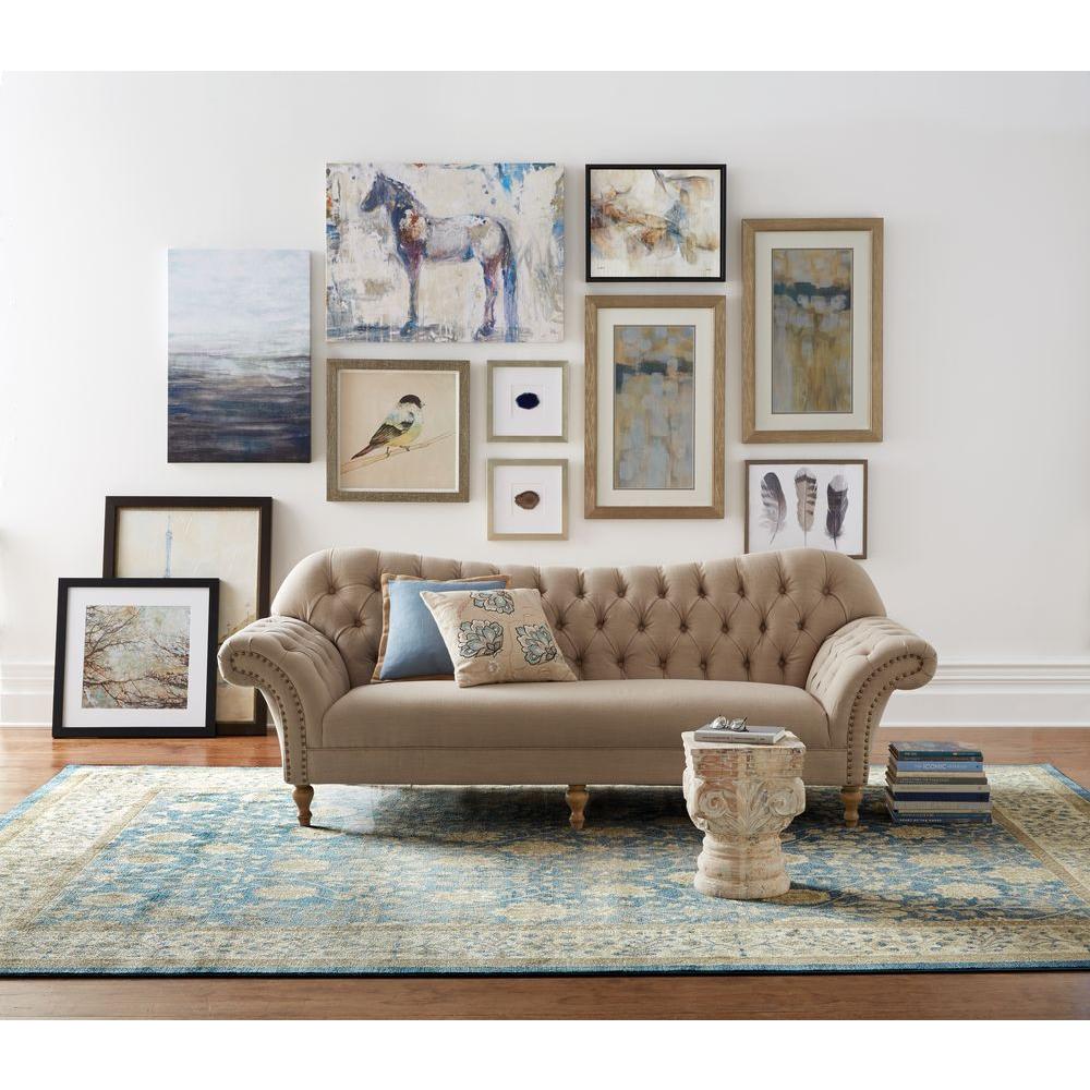 Home  Decorators  Collection  Arden Dark Beige Linen Sofa 